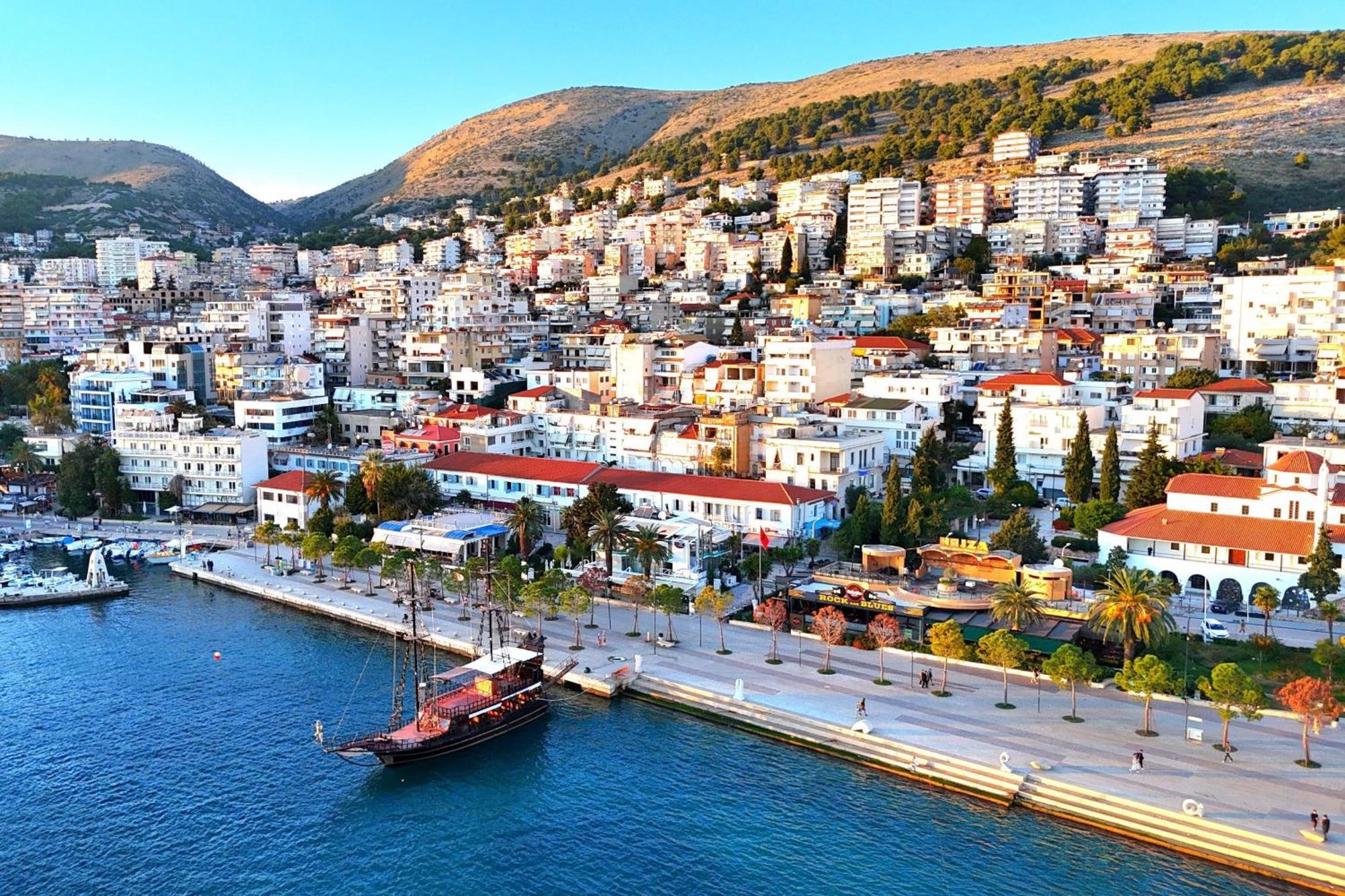 Apartament Sunset Penthouse Saranda Zewnętrze zdjęcie