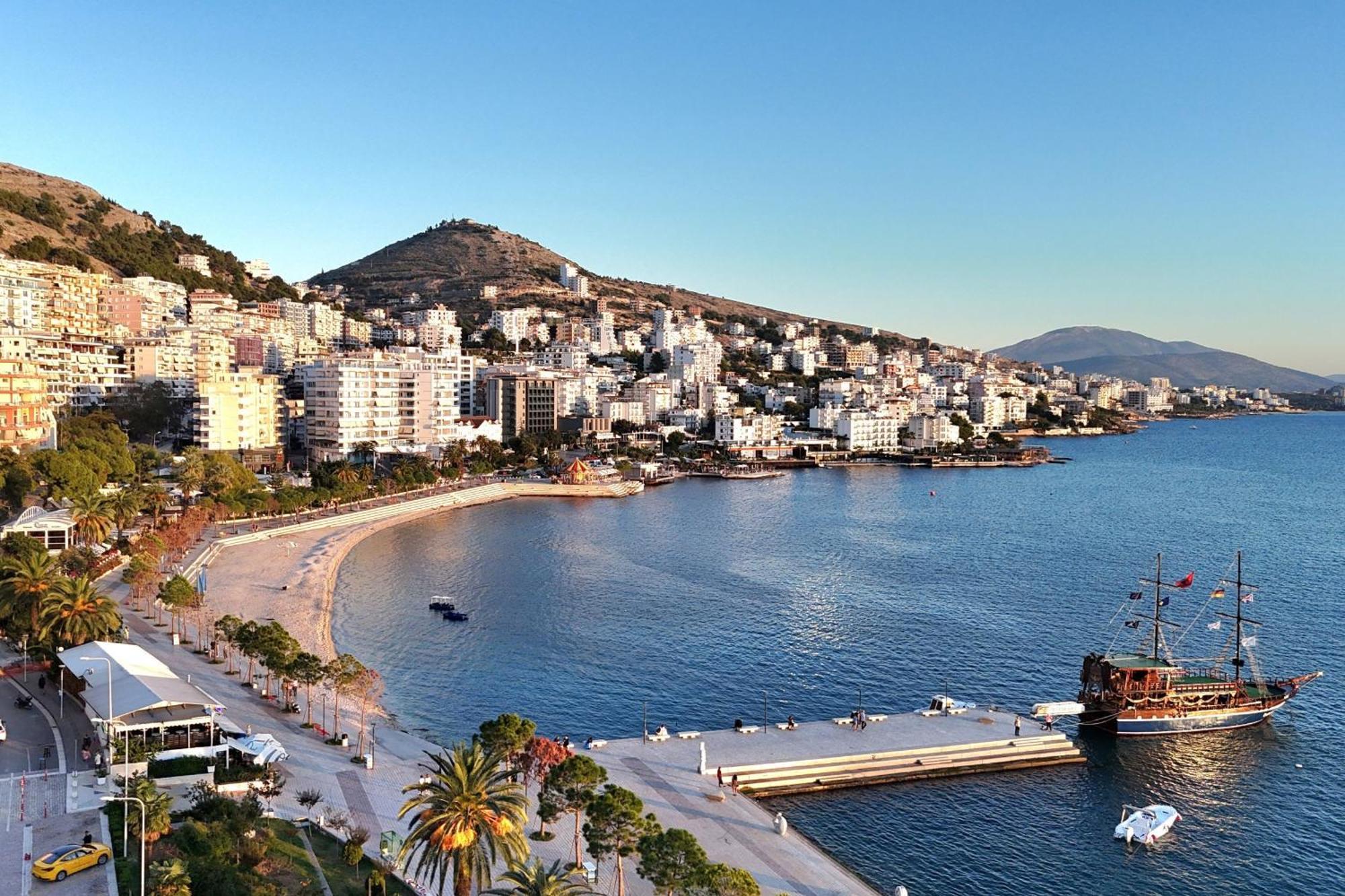 Apartament Sunset Penthouse Saranda Zewnętrze zdjęcie