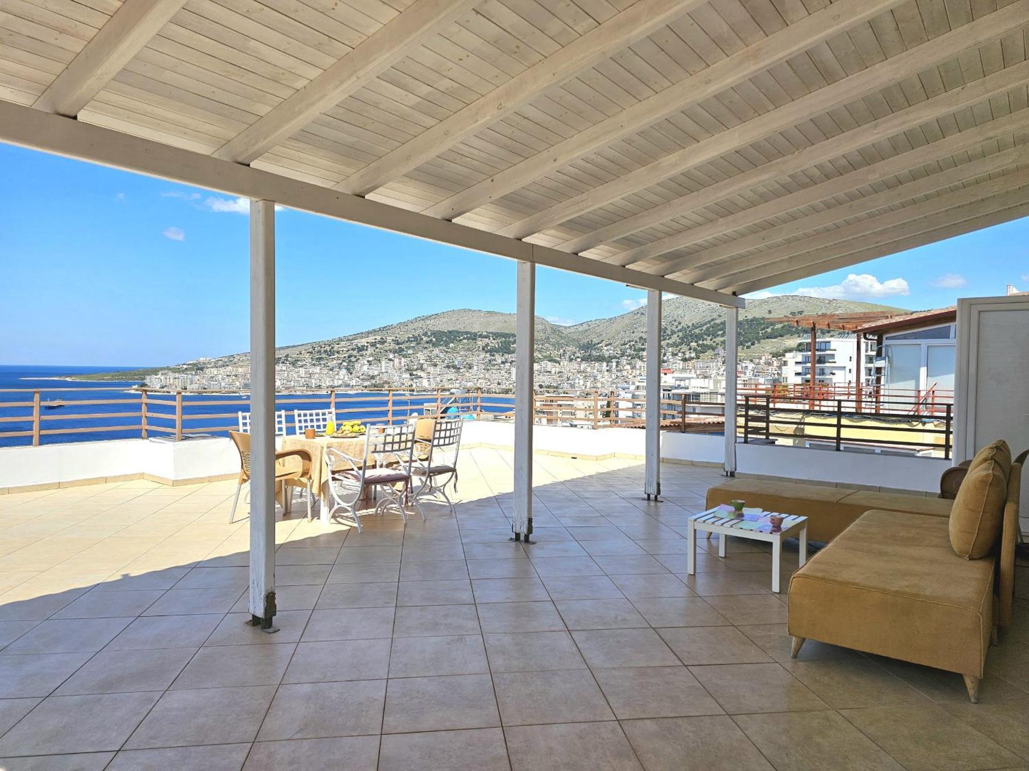 Apartament Sunset Penthouse Saranda Zewnętrze zdjęcie
