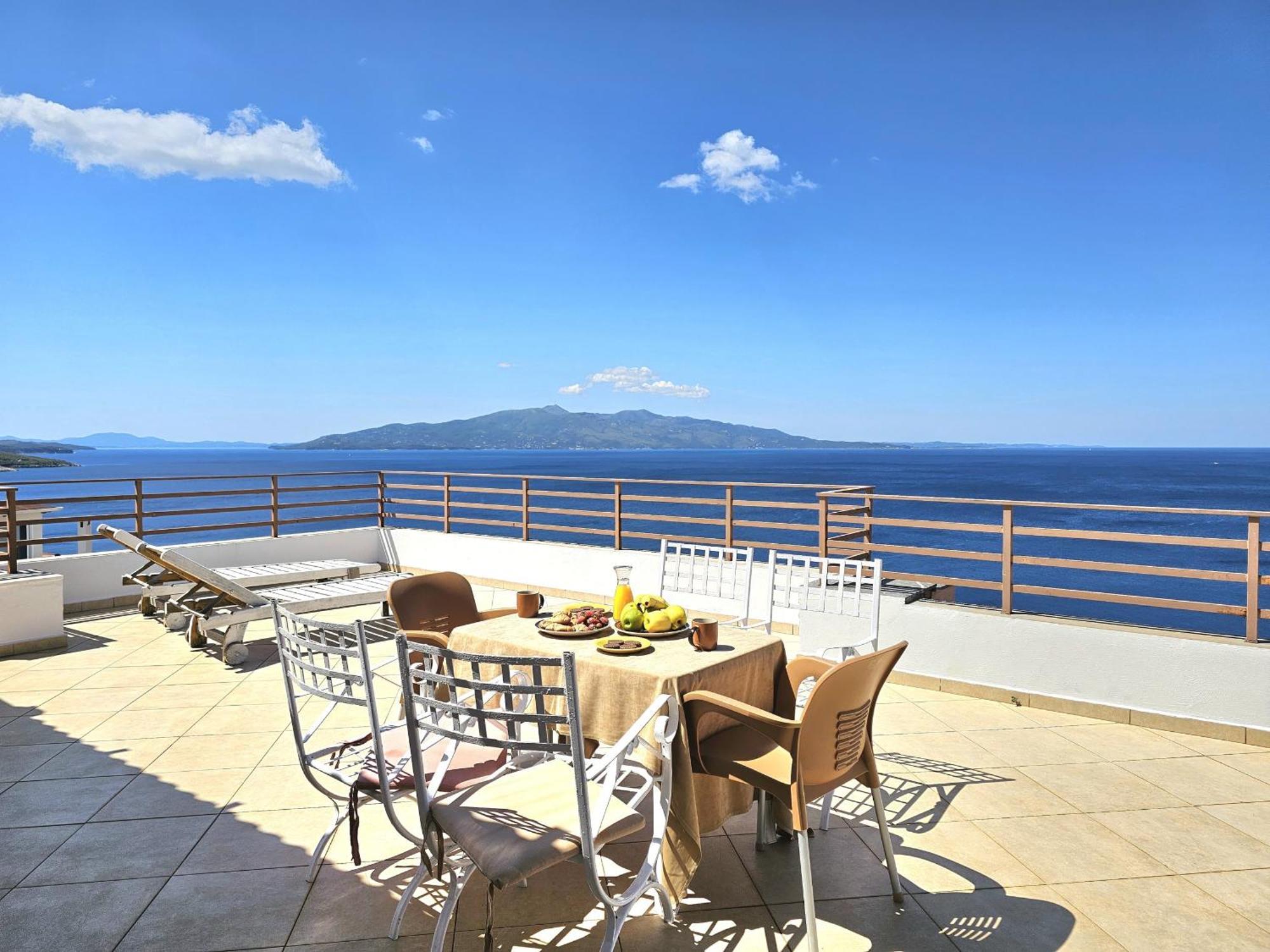 Apartament Sunset Penthouse Saranda Zewnętrze zdjęcie