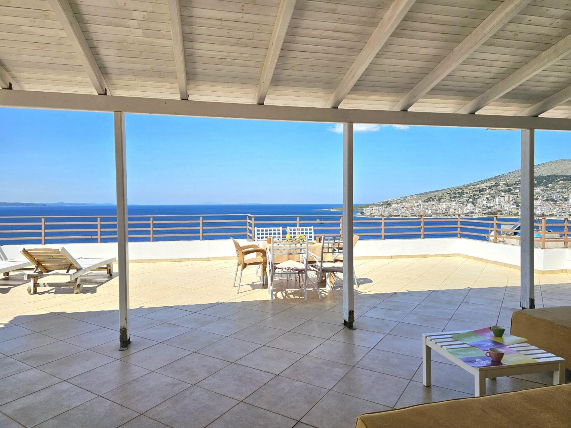 Apartament Sunset Penthouse Saranda Zewnętrze zdjęcie