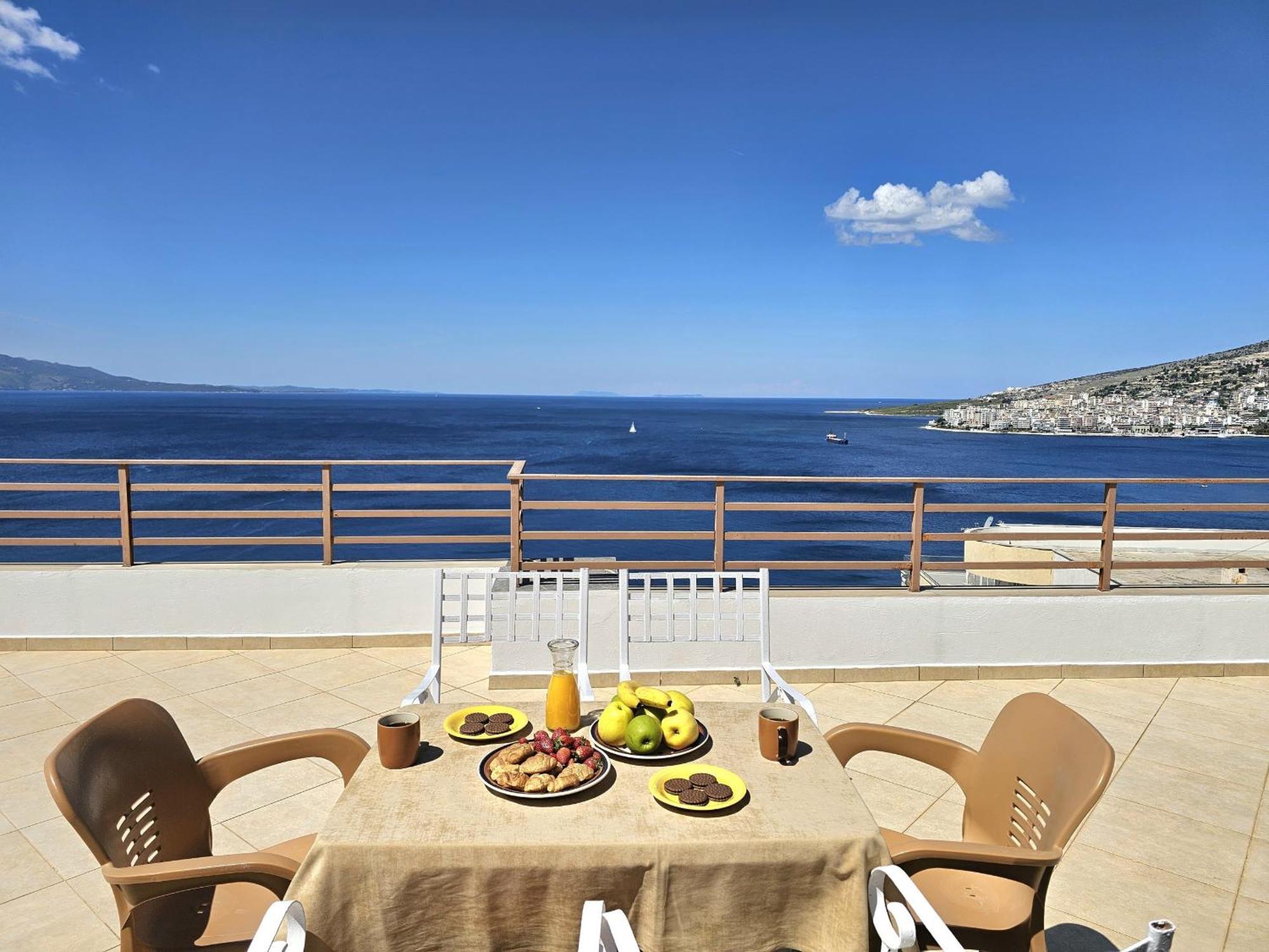 Apartament Sunset Penthouse Saranda Zewnętrze zdjęcie