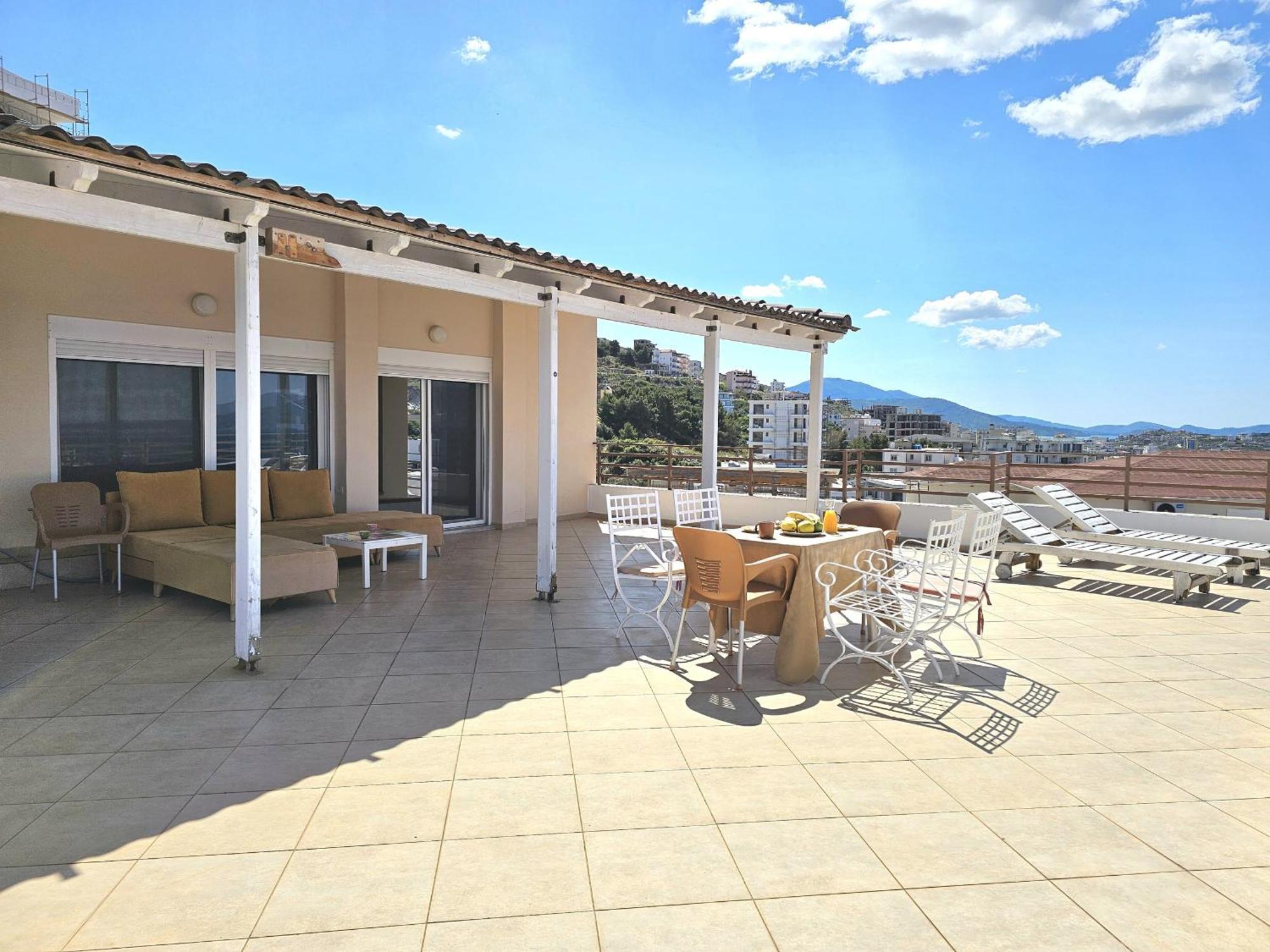 Apartament Sunset Penthouse Saranda Zewnętrze zdjęcie