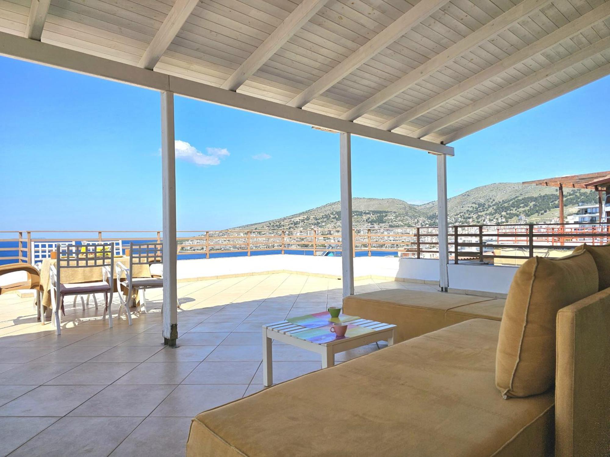 Apartament Sunset Penthouse Saranda Zewnętrze zdjęcie
