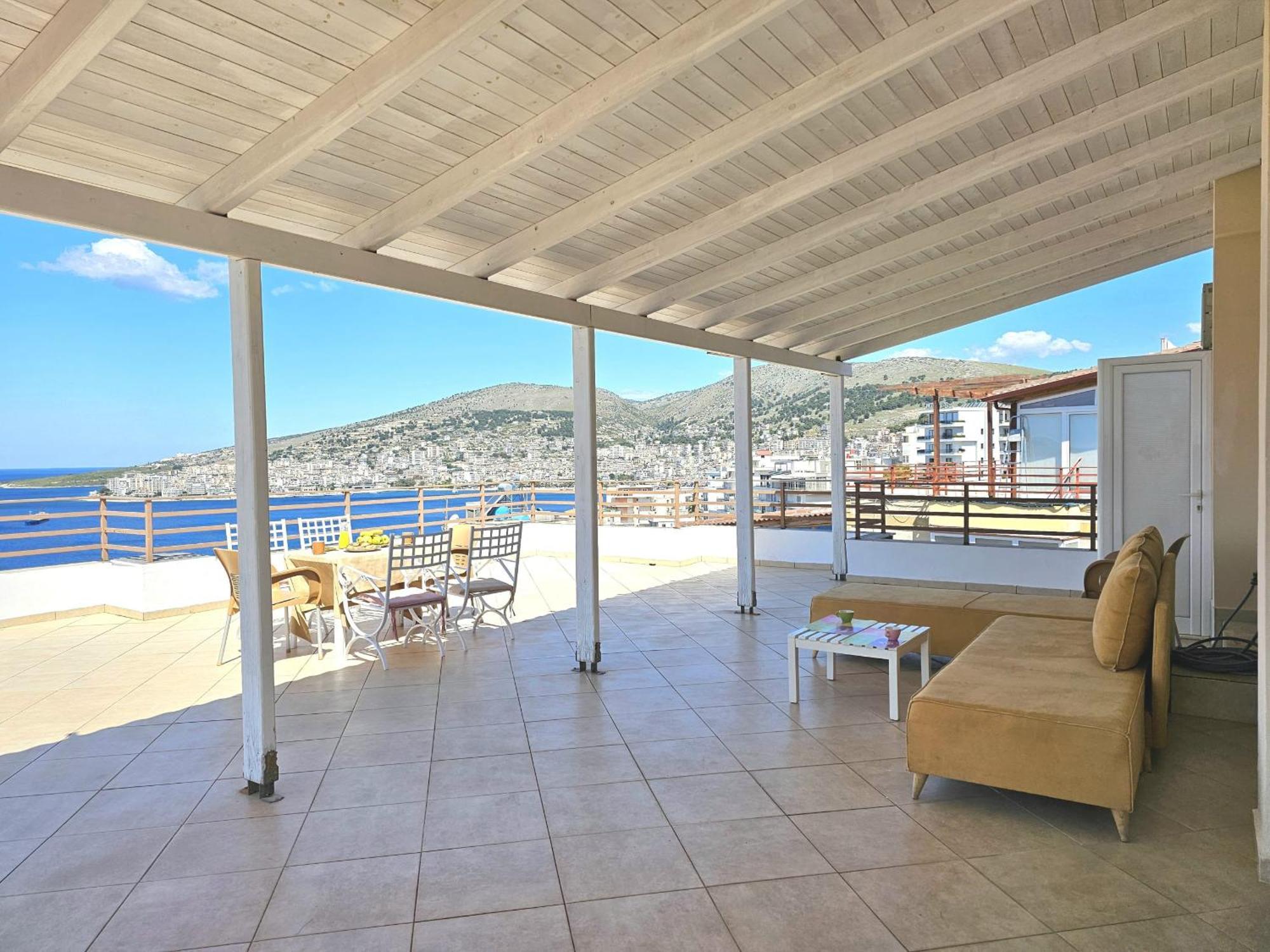 Apartament Sunset Penthouse Saranda Zewnętrze zdjęcie