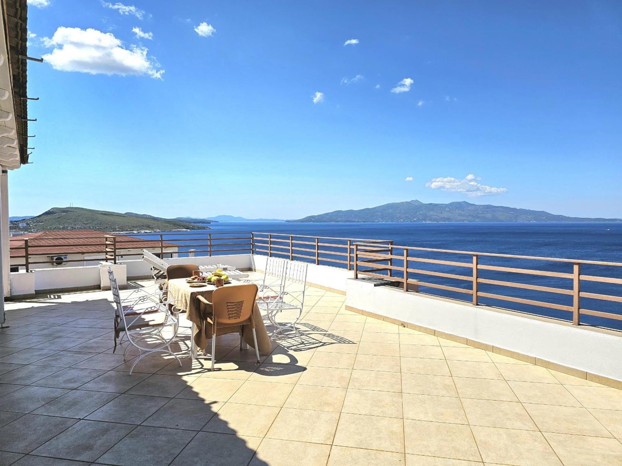 Apartament Sunset Penthouse Saranda Zewnętrze zdjęcie