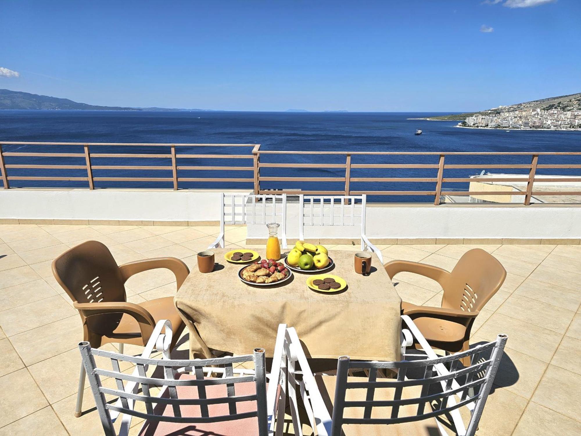 Apartament Sunset Penthouse Saranda Zewnętrze zdjęcie